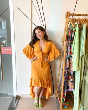 Vestido Maria Mostarda