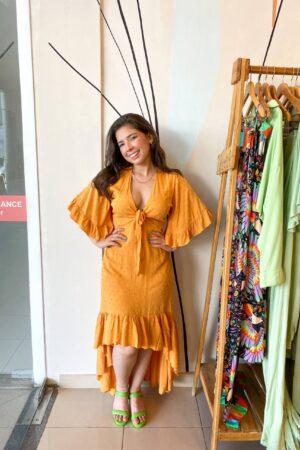 Vestido Maria Mostarda