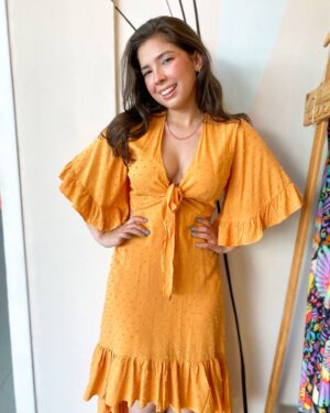 Vestido Maria Mostarda
