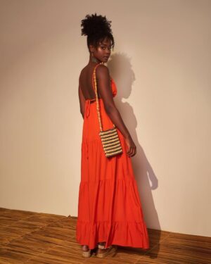 Vestido Açucena Laranja
