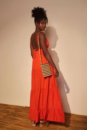 Vestido Açucena Laranja