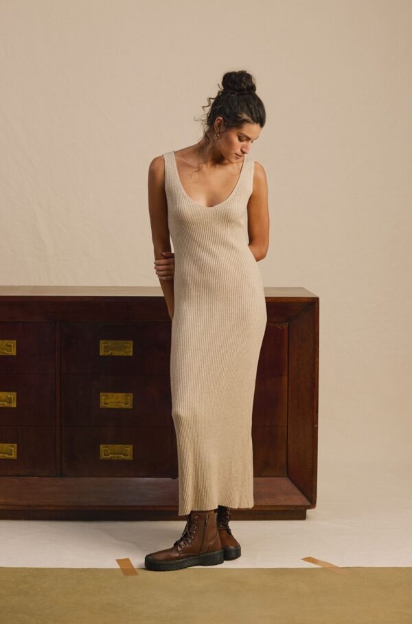 Vestido Ella Areia - Imagem 4