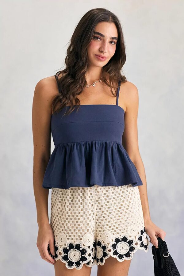 Blusa Peplum azul - Imagem 4