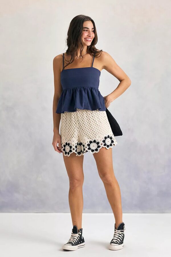 Blusa Peplum azul