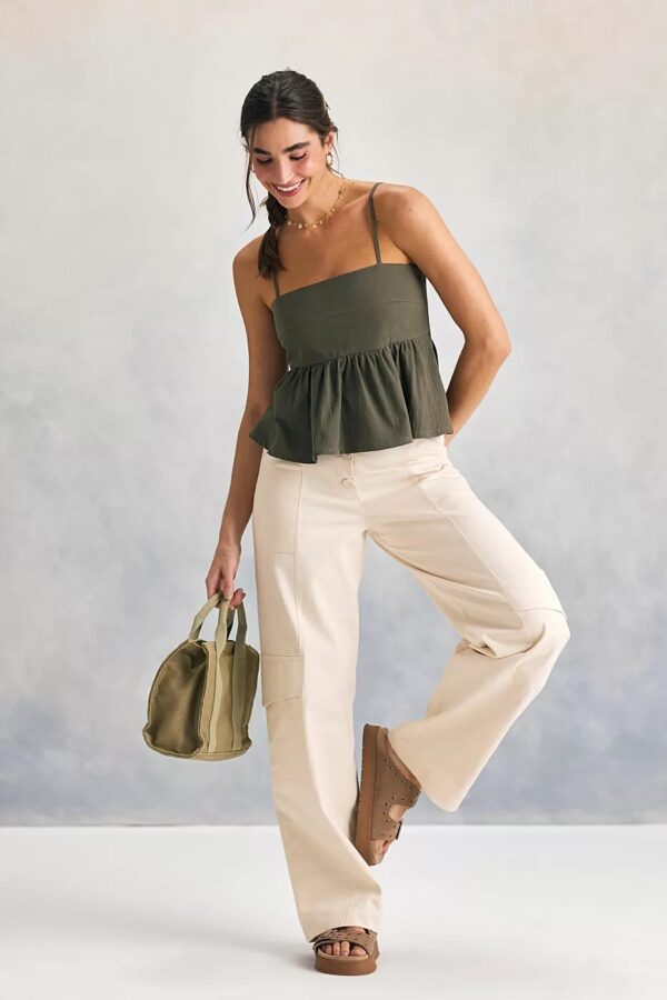 Blusa Peplum verde - Imagem 3