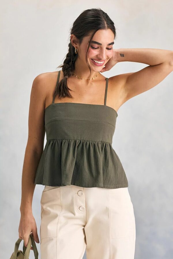 Blusa Peplum verde - Imagem 2