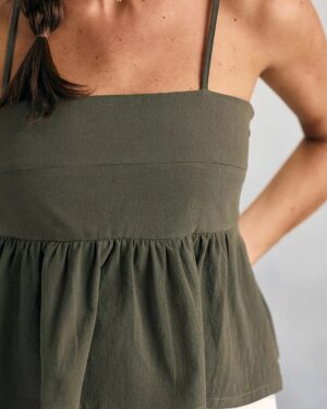 Blusa Peplum verde