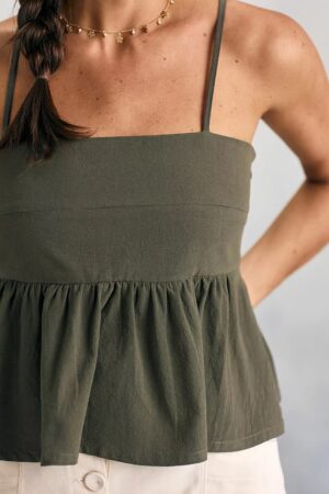 Blusa Peplum verde
