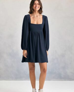 Vestido Millie marinho
