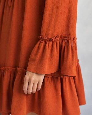Vestido Amy terracota