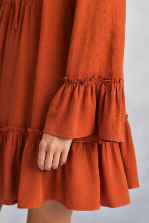 Vestido Amy terracota