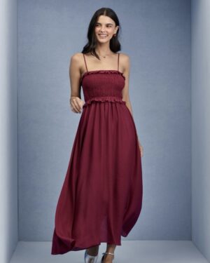Vestido Leony Vinho