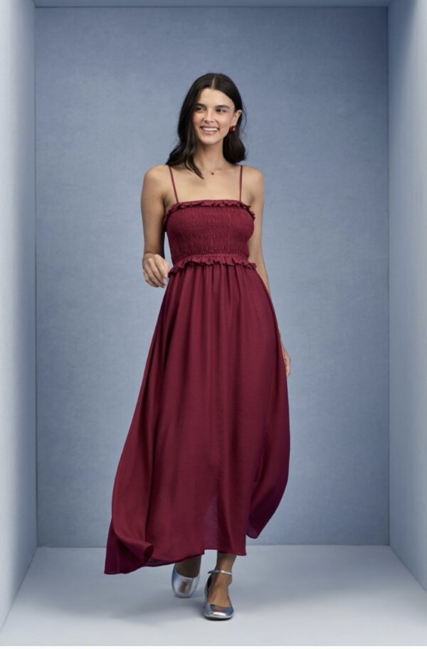 Vestido Leony Vinho