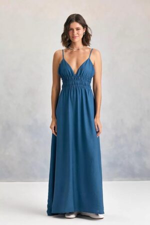 Vestido Elara Azul
