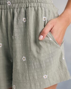 Short florir verde