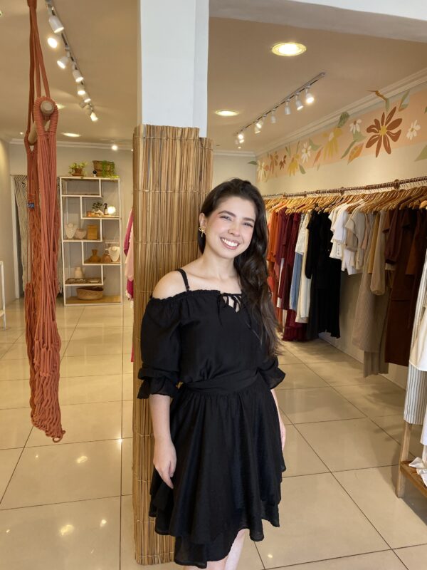Vestido cedro preto