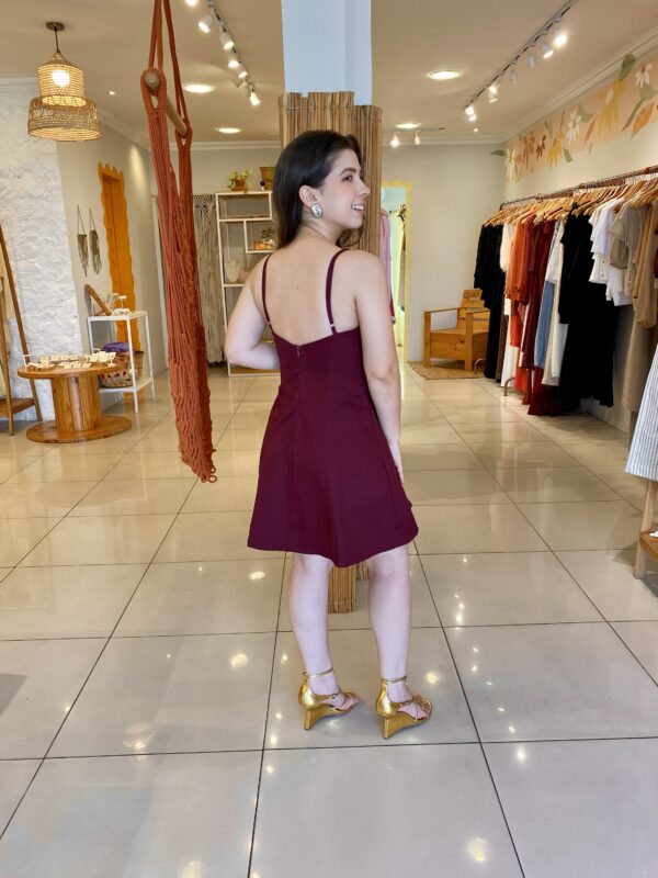 Vestido Júlia vinho - Imagem 3