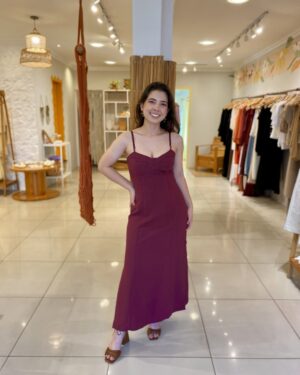 Vestido Luiza vinho