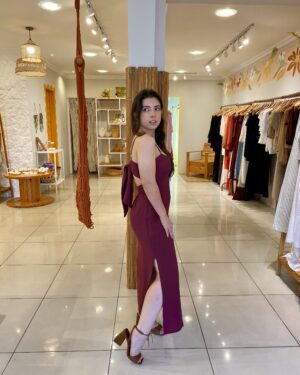 Vestido Luiza vinho